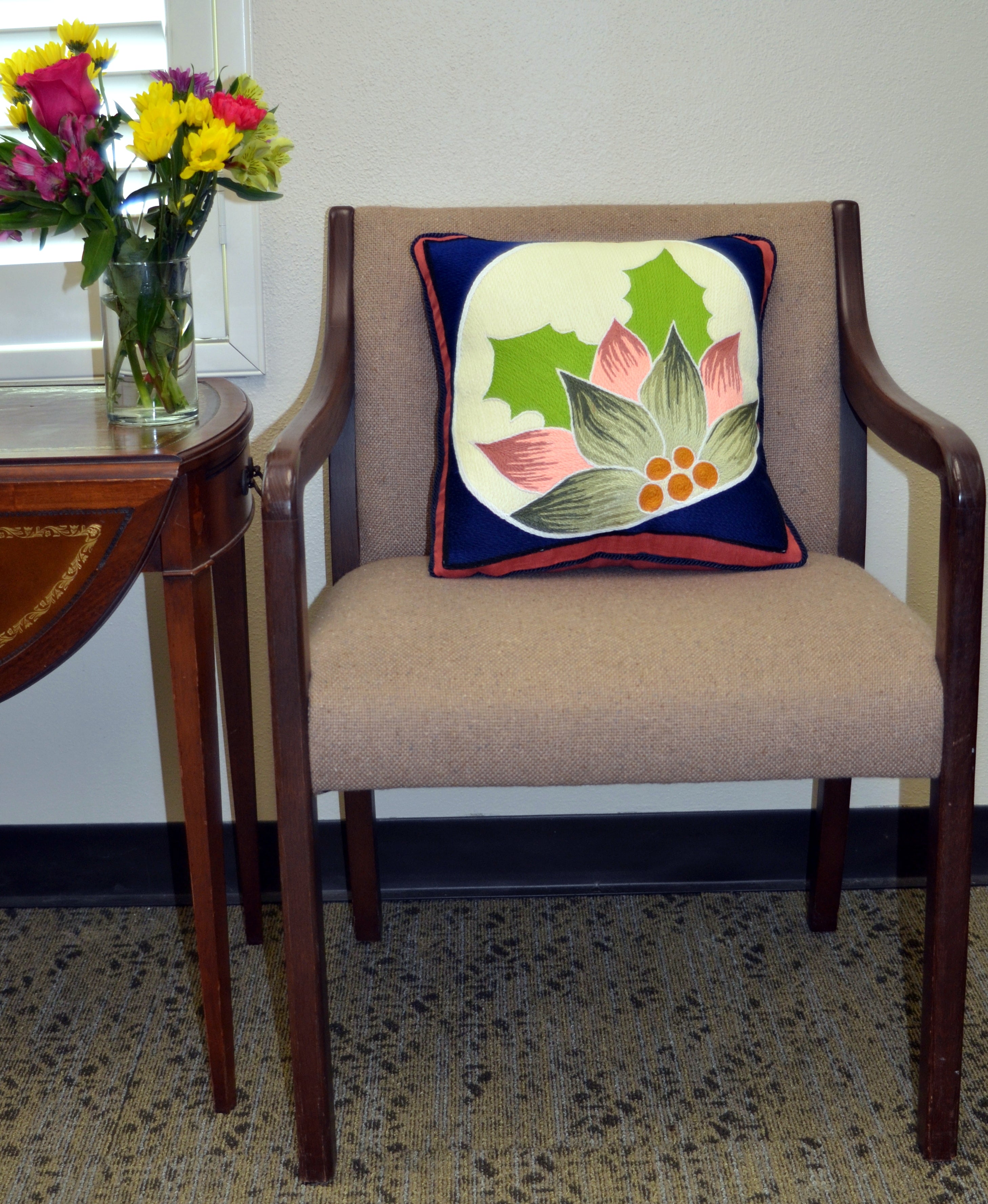 Linen Pillow (Salmon)