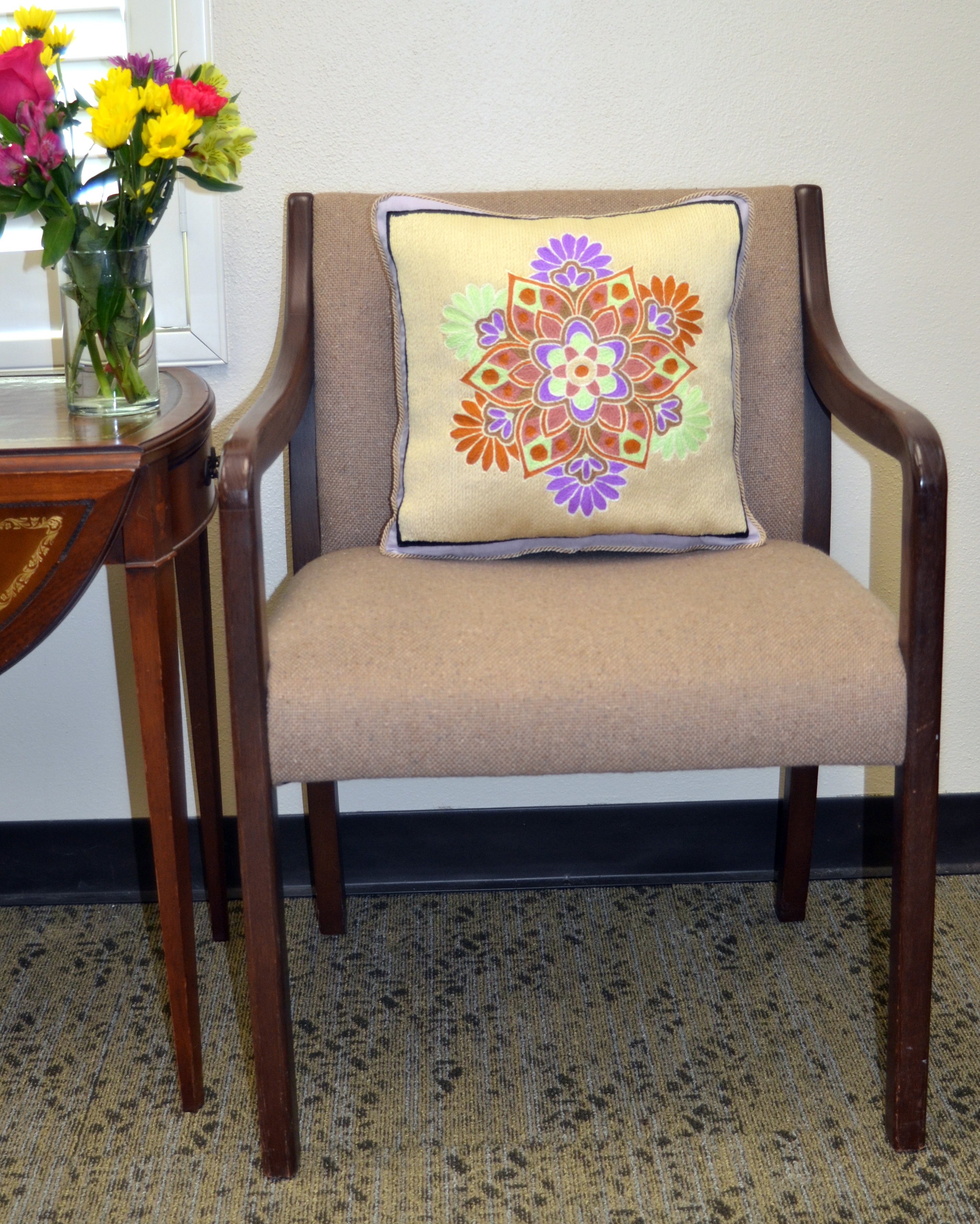 Linen Pillow (Lavender)