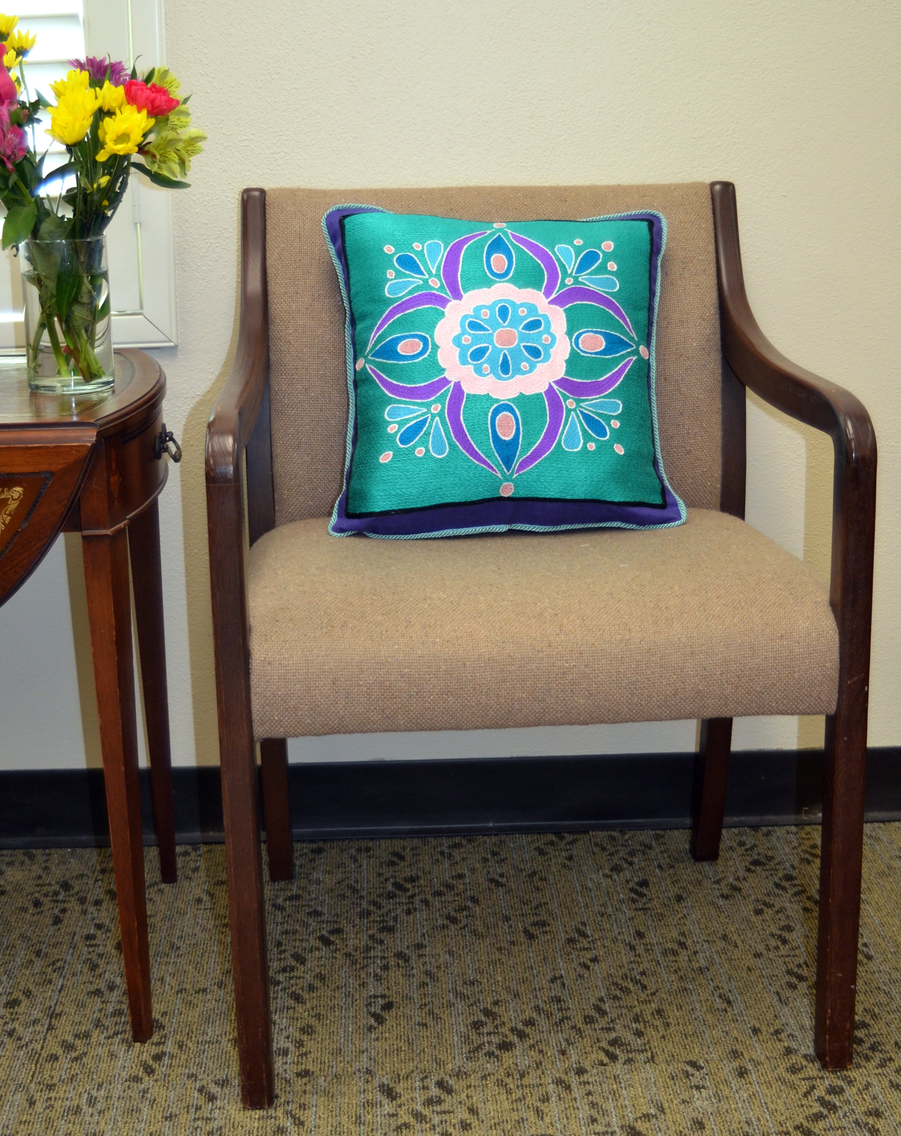 Linen Pillow (Purple)